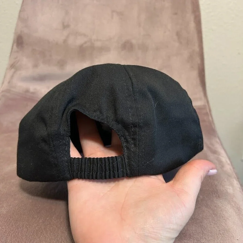 VTG 90s Disney Minnie Mouse Polkadot Baseball Hat Kids Girls Polka Dot Black